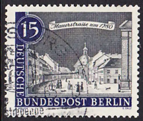 BERLIN 1962 Michel-Nummer 220 gestempelt EINZELMARKE (b)