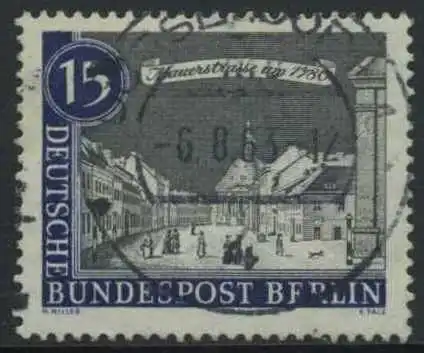 BERLIN 1962 Michel-Nummer 220 gestempelt EINZELMARKE (f)