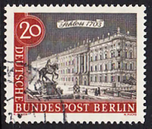BERLIN 1962 Michel-Nummer 221 gestempelt EINZELMARKE (d)