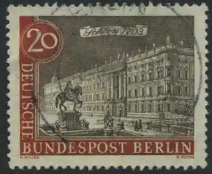 BERLIN 1962 Michel-Nummer 221 gestempelt EINZELMARKE (l)