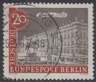 BERLIN 1962 Michel-Nummer 221 gestempelt EINZELMARKE (q)