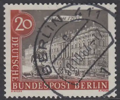 BERLIN 1962 Michel-Nummer 221 gestempelt EINZELMARKE (r)