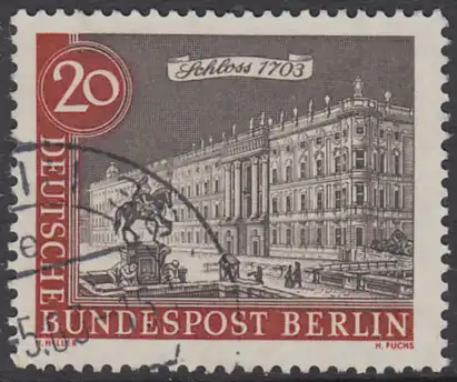 BERLIN 1962 Michel-Nummer 221 gestempelt EINZELMARKE (o)