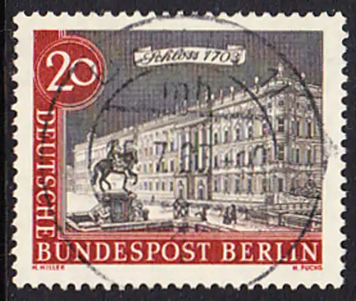BERLIN 1962 Michel-Nummer 221 gestempelt EINZELMARKE (b)