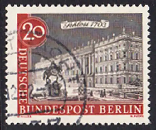 BERLIN 1962 Michel-Nummer 221 gestempelt EINZELMARKE (a)