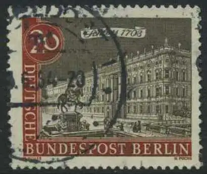 BERLIN 1962 Michel-Nummer 221 gestempelt EINZELMARKE (g)