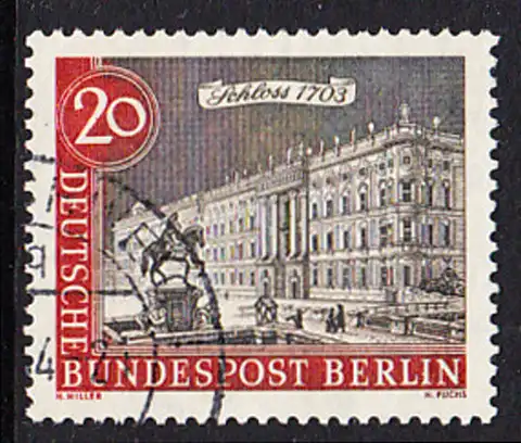 BERLIN 1962 Michel-Nummer 221 gestempelt EINZELMARKE (c)
