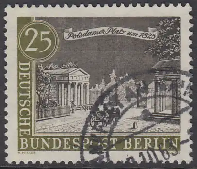 BERLIN 1962 Michel-Nummer 222 gestempelt EINZELMARKE (f)