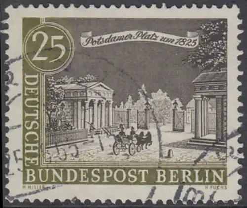 BERLIN 1962 Michel-Nummer 222 gestempelt EINZELMARKE (e)