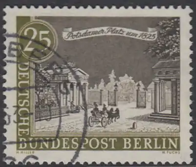 BERLIN 1962 Michel-Nummer 222 gestempelt EINZELMARKE (d)