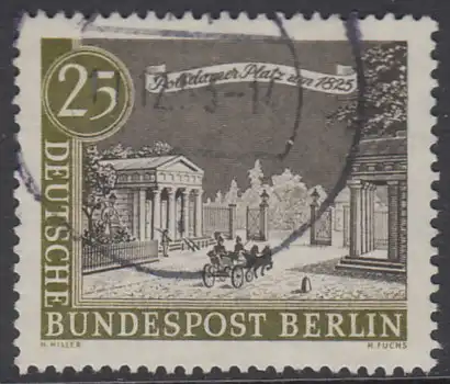 BERLIN 1962 Michel-Nummer 222 gestempelt EINZELMARKE (b)