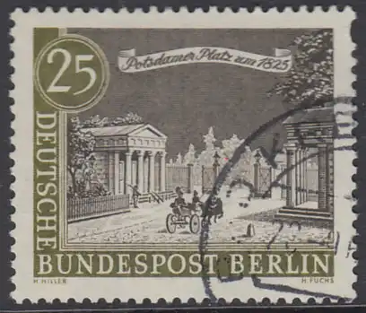 BERLIN 1962 Michel-Nummer 222 gestempelt EINZELMARKE (c)