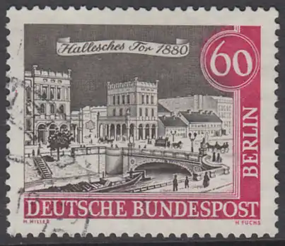 BERLIN 1962 Michel-Nummer 225 gestempelt EINZELMARKE (f)