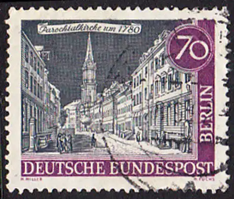BERLIN 1962 Michel-Nummer 226 gestempelt EINZELMARKE (b)