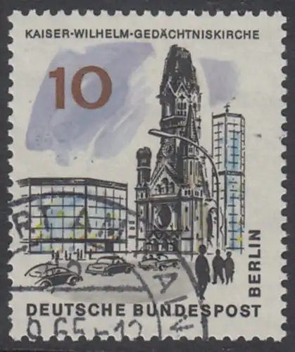 BERLIN 1965 Michel-Nummer 254 gestempelt EINZELMARKE (c)