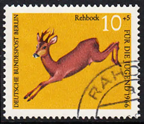 BERLIN 1966 Michel-Nummer 291 gestempelt EINZELMARKE (d)