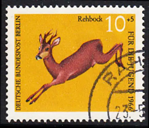 BERLIN 1966 Michel-Nummer 291 gestempelt EINZELMARKE (c)