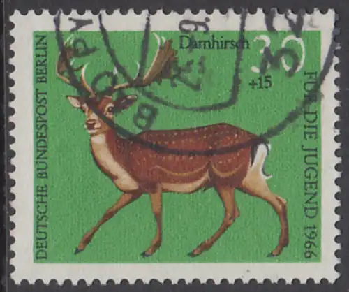 BERLIN 1966 Michel-Nummer 293 gestempelt EINZELMARKE (a)