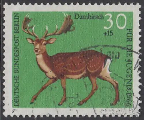 BERLIN 1966 Michel-Nummer 293 gestempelt EINZELMARKE (c)