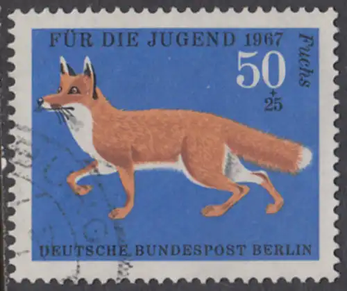 BERLIN 1967 Michel-Nummer 302 gestempelt EINZELMARKE (c)