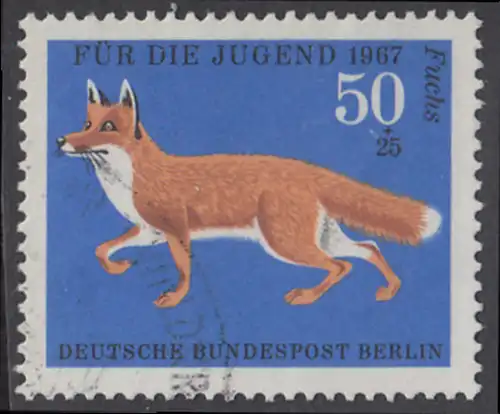 BERLIN 1967 Michel-Nummer 302 gestempelt EINZELMARKE (g)