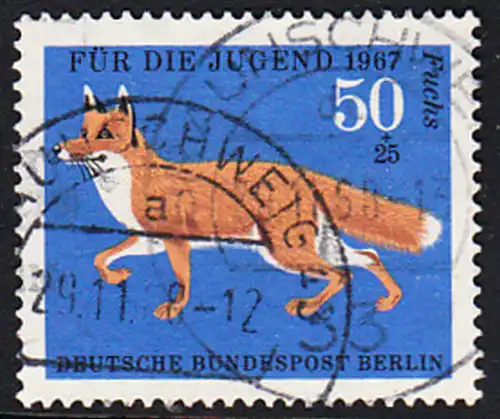 BERLIN 1967 Michel-Nummer 302 gestempelt EINZELMARKE (b)