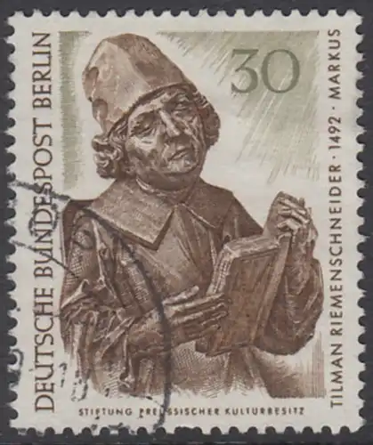 BERLIN 1967 Michel-Nummer 305 gestempelt EINZELMARKE (o)