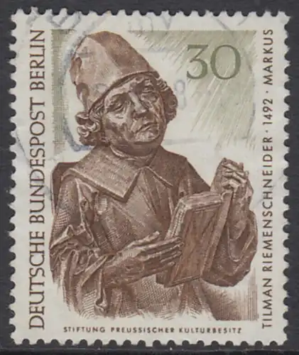 BERLIN 1967 Michel-Nummer 305 gestempelt EINZELMARKE (n)