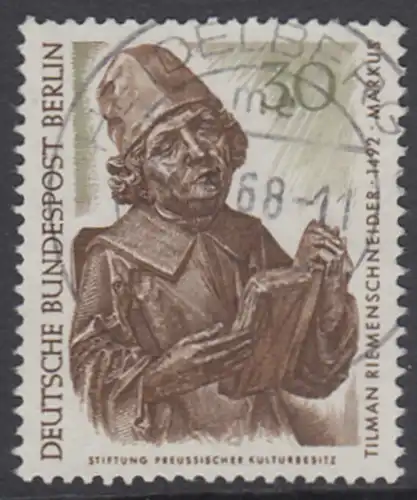 BERLIN 1967 Michel-Nummer 305 gestempelt EINZELMARKE (k)