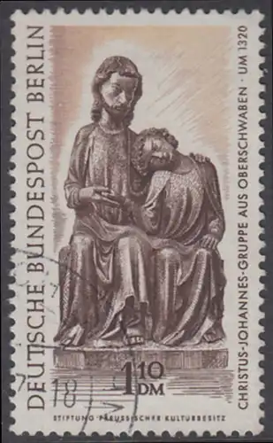 BERLIN 1967 Michel-Nummer 308 gestempelt EINZELMARKE (b)