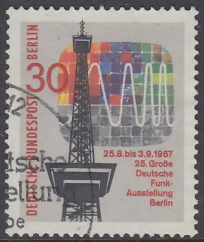 BERLIN 1967 Michel-Nummer 309 gestempelt EINZELMARKE (o)