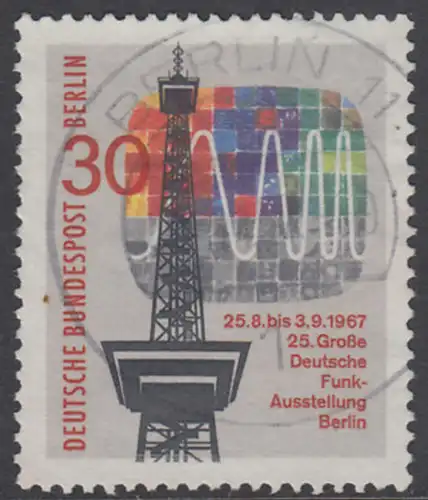 BERLIN 1967 Michel-Nummer 309 gestempelt EINZELMARKE (f)