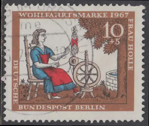 BERLIN 1967 Michel-Nummer 310 gestempelt EINZELMARKE (a)