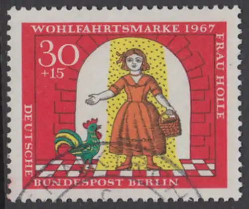 BERLIN 1967 Michel-Nummer 312 gestempelt EINZELMARKE (l)