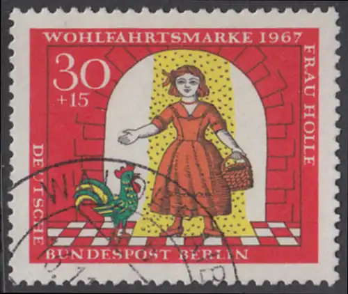 BERLIN 1967 Michel-Nummer 312 gestempelt EINZELMARKE (g)