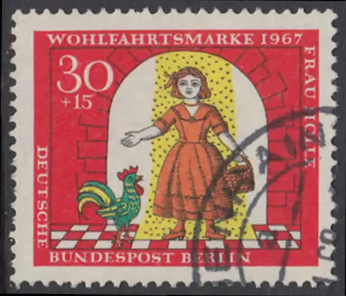 BERLIN 1967 Michel-Nummer 312 gestempelt EINZELMARKE (e)