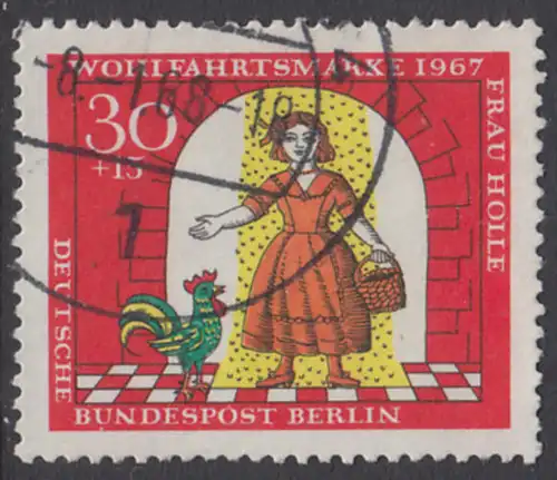 BERLIN 1967 Michel-Nummer 312 gestempelt EINZELMARKE (d)