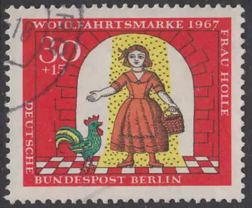 BERLIN 1967 Michel-Nummer 312 gestempelt EINZELMARKE (a)