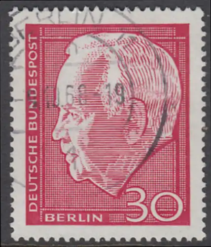 BERLIN 1967 Michel-Nummer 314 gestempelt EINZELMARKE (l)