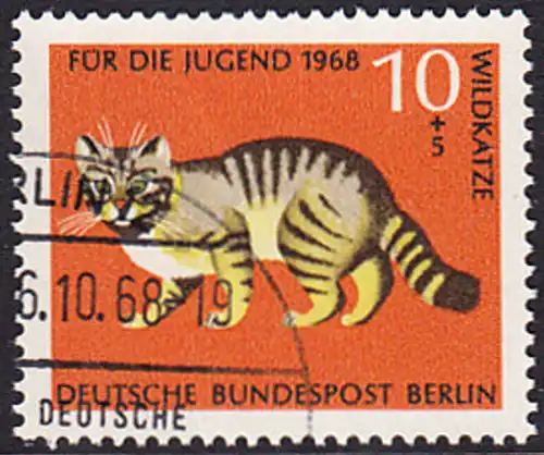 BERLIN 1968 Michel-Nummer 316 gestempelt EINZELMARKE (b)