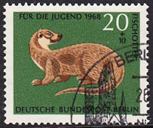 BERLIN 1968 Michel-Nummer 317 gestempelt EINZELMARKE (a)