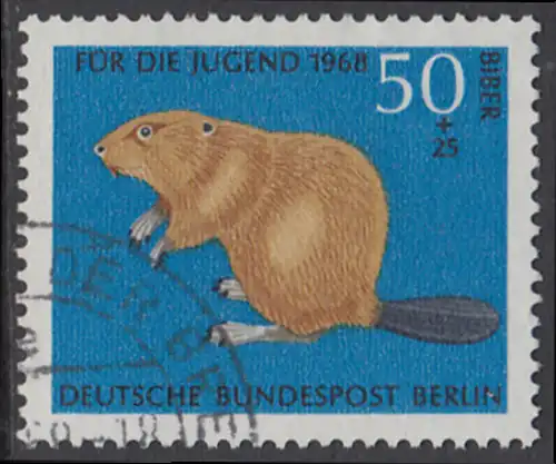 BERLIN 1968 Michel-Nummer 319 gestempelt EINZELMARKE (d)