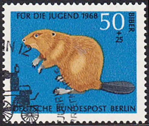 BERLIN 1968 Michel-Nummer 319 gestempelt EINZELMARKE (b)