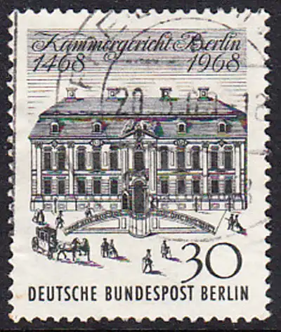BERLIN 1968 Michel-Nummer 320 gestempelt EINZELMARKE (a)