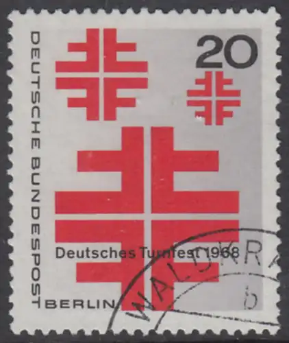 BERLIN 1968 Michel-Nummer 321 gestempelt EINZELMARKE (l)