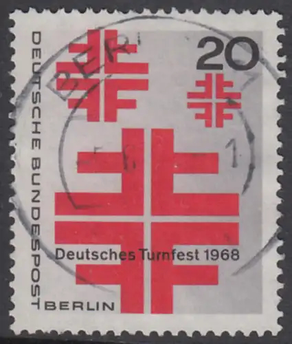 BERLIN 1968 Michel-Nummer 321 gestempelt EINZELMARKE (m)