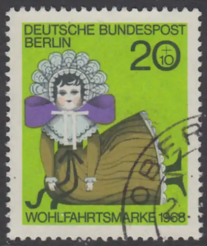 BERLIN 1968 Michel-Nummer 323 gestempelt EINZELMARKE (c)