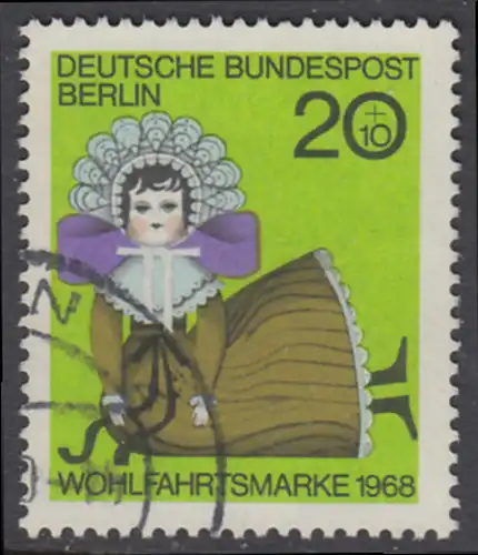 BERLIN 1968 Michel-Nummer 323 gestempelt EINZELMARKE (g)