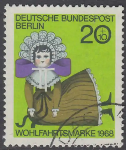 BERLIN 1968 Michel-Nummer 323 gestempelt EINZELMARKE (f)