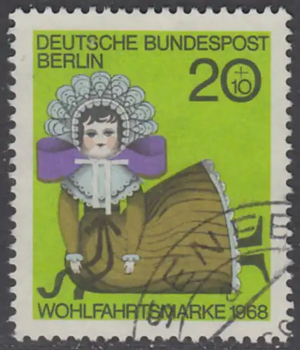BERLIN 1968 Michel-Nummer 323 gestempelt EINZELMARKE (d)